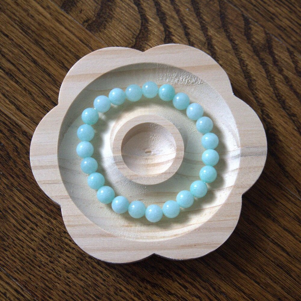 Synthetic Amazonite Gemstone Bracelet 8mm❘ Crystal ❘ Natural ❘ Healing【100% NEW】